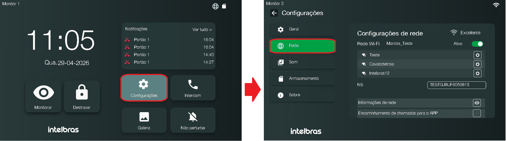 Tela config rede 2
